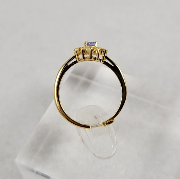 Antique Style 1/4ct Natural Tanzanite Ring - Picture 8 of 16